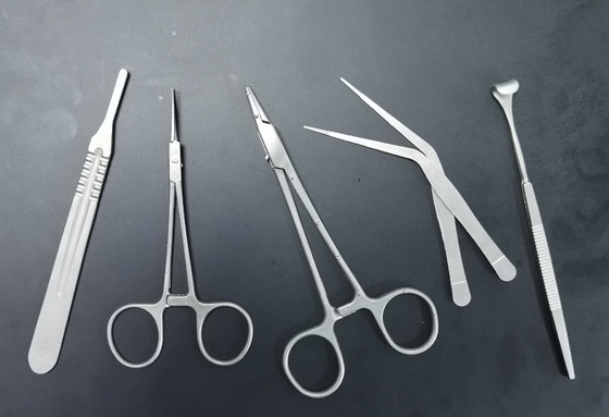Tumbled Finish Surgical Instrument Parts ISO13485 Stainless Steel Scissors